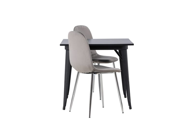 Rektangulär matgrupp Venture Home Ljusgrå Svart 2st - Møbler - Bord - Spisegruppe