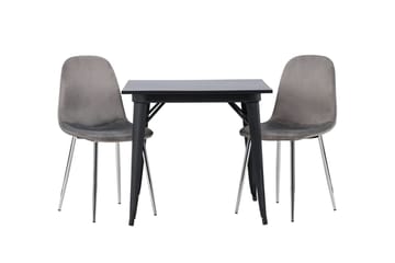 Rektangulär matgrupp Venture Home Ljusgrå Svart 2st - Møbler - Bord - Spisegruppe
