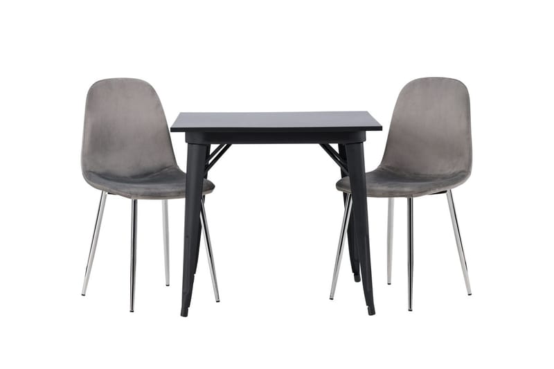 Rektangulär matgrupp Venture Home Ljusgrå Svart 2st - Møbler - Bord - Spisegruppe