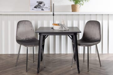 Rektangulär matgrupp Venture Home Ljusgrå Svart 2st - Møbler - Bord - Spisegruppe