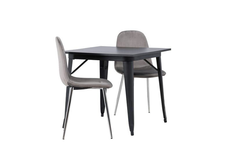 Rektangulär matgrupp Venture Home Ljusgrå Svart 2st - Møbler - Bord - Spisegruppe