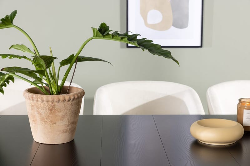 Rektangulär matgrupp Venture Home Offwhite Svart 6st - Møbler - Bord - Spisegruppe
