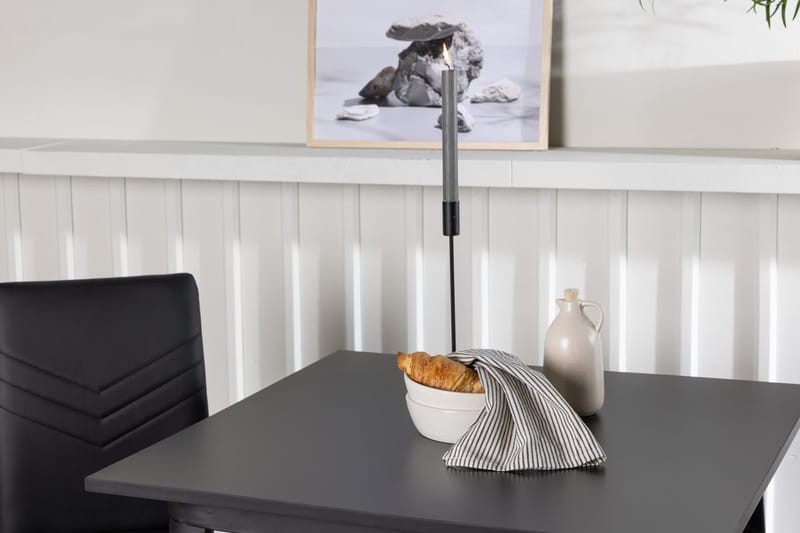 Rektangulär matgrupp Venture Home Svart Svart 2st - M øbler - Bord - Spisegruppe