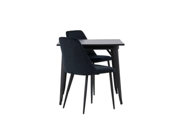 Rektangulär matgrupp Venture Home Svart Svart 2st - Møbler - Bord - Spisegruppe