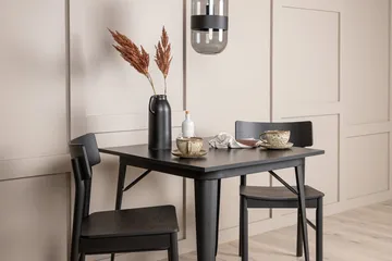 Rektangulär matgrupp Venture Home Svart Svart 2st - Møbler - Bord - Spisegruppe