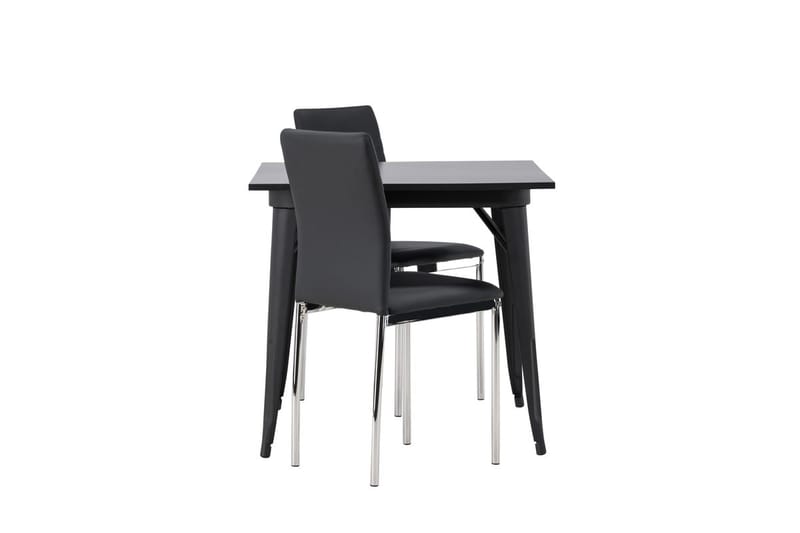 Rektangulär matgrupp Venture Home Svart Svart 2st - Møbler - Bord - Spisegruppe