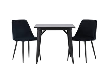 Rektangulär matgrupp Venture Home Svart Svart 2st - Møbler - Bord - Spisegruppe