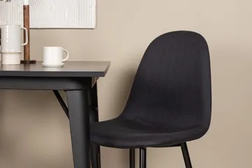 Rektangulär matgrupp Venture Home Svart Svart 2st - Møbler - Bord - Spisegruppe