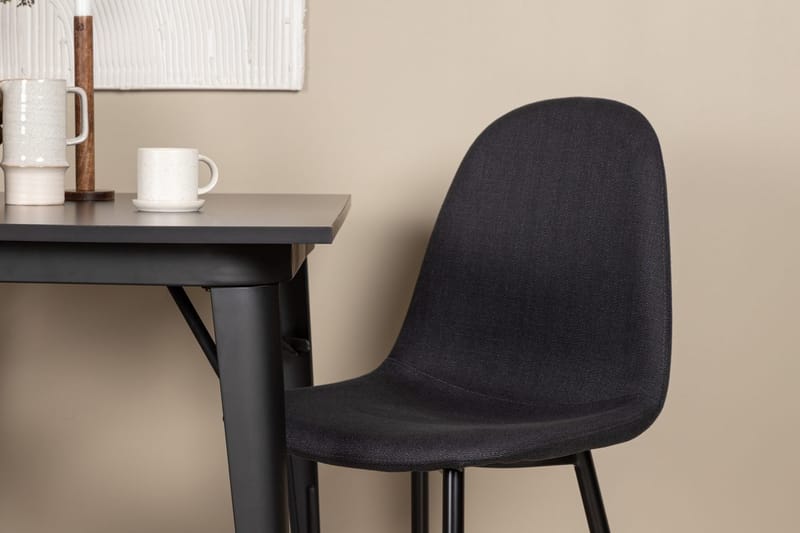Rektangulär matgrupp Venture Home Svart Svart 2st - Møbler - Bord - Spisegruppe