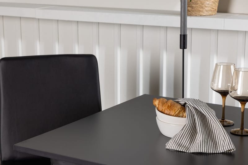 Rektangulär matgrupp Venture Home Svart Svart 2st - M øbler - Bord - Spisegruppe