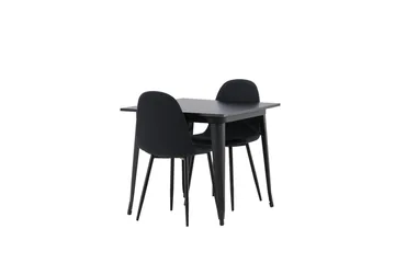 Rektangulär matgrupp Venture Home Svart Svart 2st - Møbler - Bord - Spisegruppe