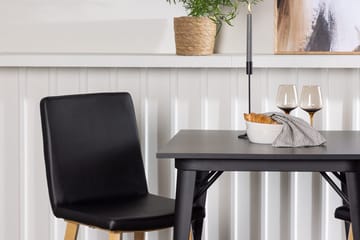 Rektangulär matgrupp Venture Home Svart Svart 2st - Møbler - Bord - Spisegruppe