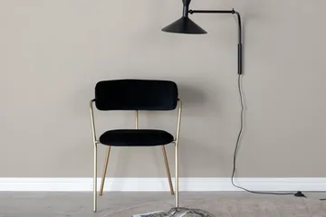 Rektangulär matgrupp Venture Home Svart Svart 4st - Møbler - Bord - Spisegruppe