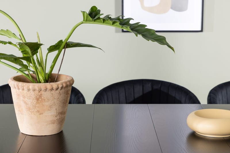 Rektangulär matgrupp Venture Home Svart Svart 6st - Møbler - Bord - Spisegruppe