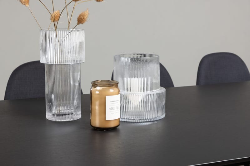Rektangulär matgrupp Venture Home Svart Svart 6st - Møbler - Bord - Spisegruppe
