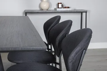 Rektangulär matgrupp Venture Home Svart Svart 6st - Møbler - Bord - Spisegruppe