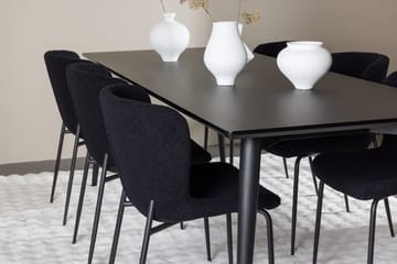 Rektangulär matgrupp Venture Home Svart Svart 6st - Møbler - Bord - Spisegruppe