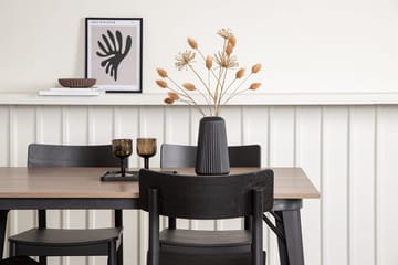 Rektangulär matgrupp Venture Home Svart Valnöt 4st - Møbler - Bord - Spisegruppe