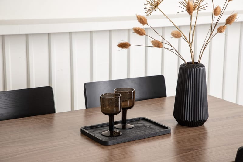 Rektangulär matgrupp Venture Home Svart Valnöt 4st - Møbler - Bord - Spisegruppe