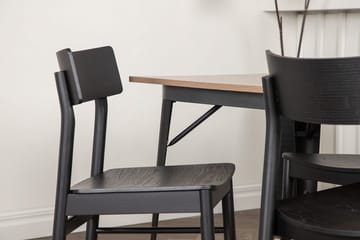 Rektangulär matgrupp Venture Home Svart Valnöt 4st - Møbler - Bord - Spisegruppe