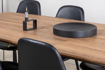Rektangulär matgrupp Venture Home Svart Valnöt 8st - Møbler - Bord - Spisegruppe