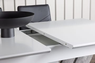 Rektangulär matgrupp Venture Home Svart Vit 4st - Møbler - Bord - Spisegruppe
