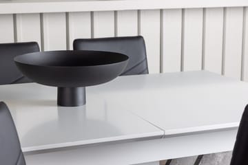 Rektangulär matgrupp Venture Home Svart Vit 4st - Møbler - Bord - Spisegruppe
