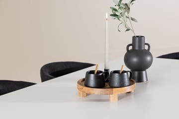 Rektangulär matgrupp Venture Home Svart Vit 6st - Møbler - Bord - Spisegruppe