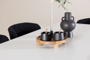 Rektangulär matgrupp Venture Home Svart Vit 6st - Møbler - Bord - Spisegruppe