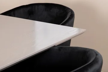 Rektangulär matgrupp Venture Home Svart - Møbler - Bord - Spisegruppe