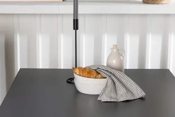 Rektangulär matgrupp Venture Home Vit Svart 2st - Møbler - Bord - Spisegruppe