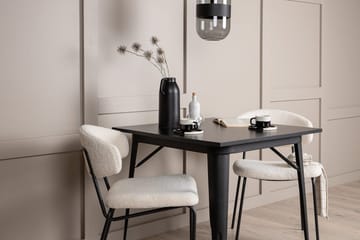 Rektangulär matgrupp Venture Home Vit Svart 2st - Møbler - Bord - Spisegruppe