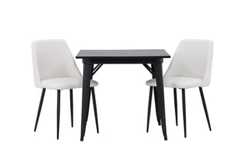 Rektangulär matgrupp Venture Home Vit Svart 2st - Møbler - Bord - Spisegruppe