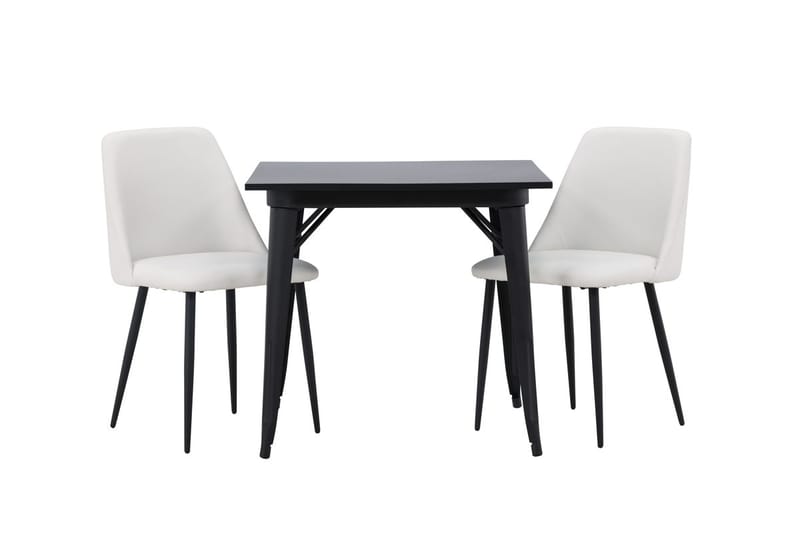 Rektangulär matgrupp Venture Home Vit Svart 2st - Møbler - Bord - Spisegruppe