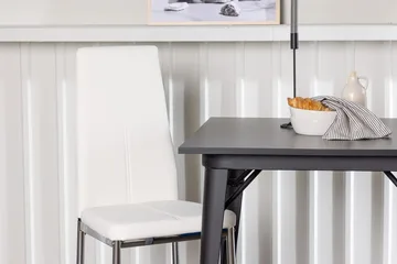 Rektangulär matgrupp Venture Home Vit Svart 2st - Møbler - Bord - Spisegruppe