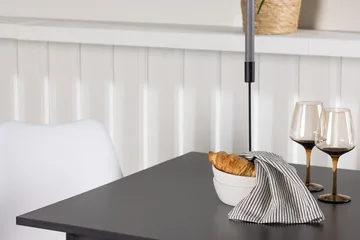 Rektangulär matgrupp Venture Home Vit Svart 2st - Møbler - Bord - Spisegruppe