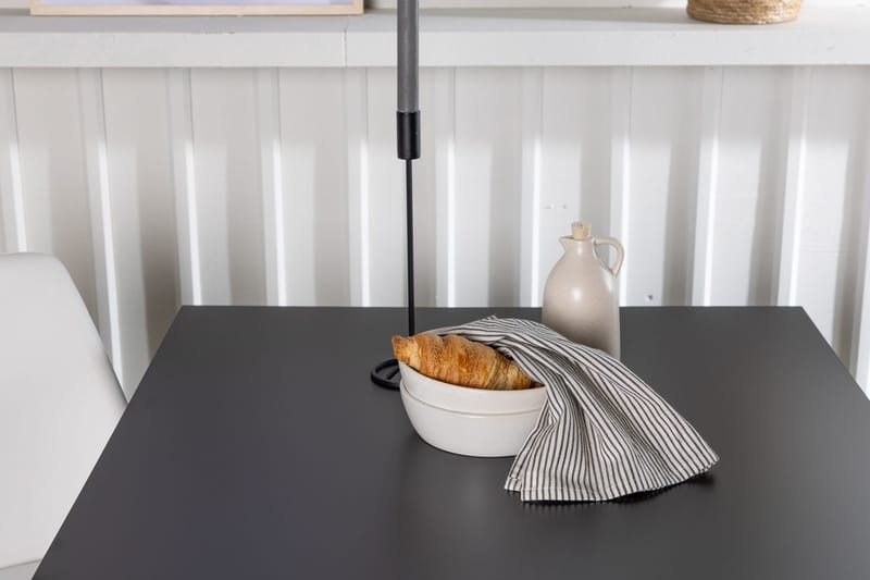 Rektangulär matgrupp Venture Home Vit Svart 2st - Møbler - Bord - Spisegruppe