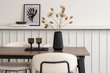 Rektangulär matgrupp Venture Home Vit Valnöt 4st - Møbler - Bord - Spisegruppe