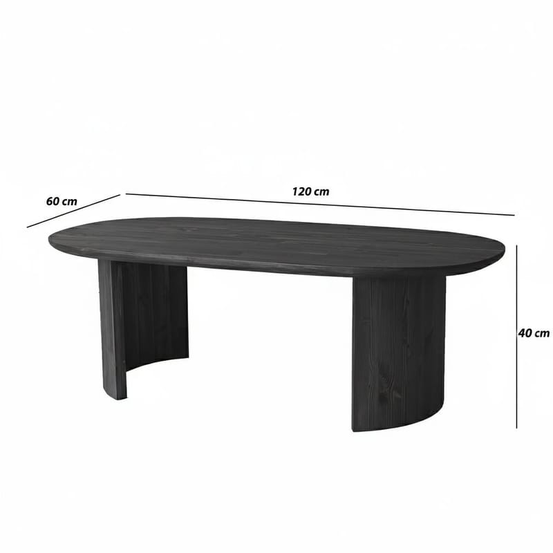 Renvik Sofabord 120x40x60 cm - Antrasitt - Møbler - Bord - Sofabord & salongbord