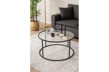 Retzow Stuebord 80 cm - Sort - Møbler - Bord - Sofabord & salongbord