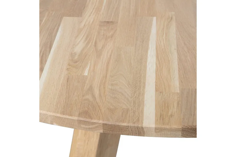 Rhonda Rundt Spisebord 150 cm med Eketopp - Beige - Møbler - Bord - Spisebord & kjøkkenbord