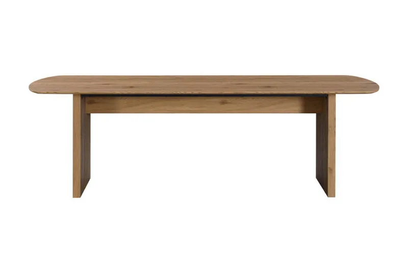 Richeto Ribbet Spisebord 180x100 cm med Tre- og Eikutseende - Natur - Møbler - Bord - Spisebord & kjøkkenbord