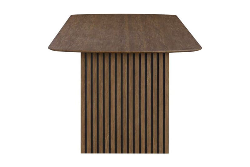 Richeto Ribbet Spisebord 180x100 cm med Tre- og Røkt Eik-utseende - Mørkebrun - Møbler - Bord - Spisebord & kjøkkenbord