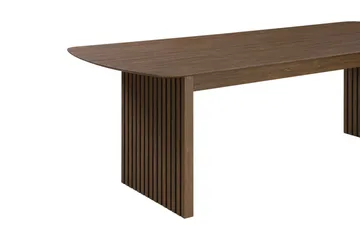 Richeto Ribbet Spisebord 210x100 cm med Tre- og Røkt Eik-utseende - Mørkebrun - Møbler - Bord - Spisebord & kjøkkenbord
