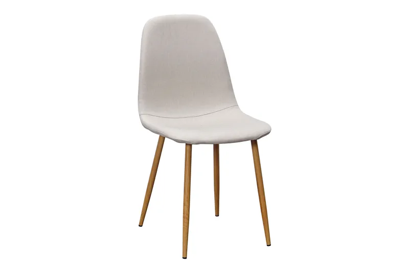 Richeto spisebord 180 cm eik + 6 stk. Nibe stol beige med eikeben - Natur/beige - Møbler - Bord - Spisegruppe