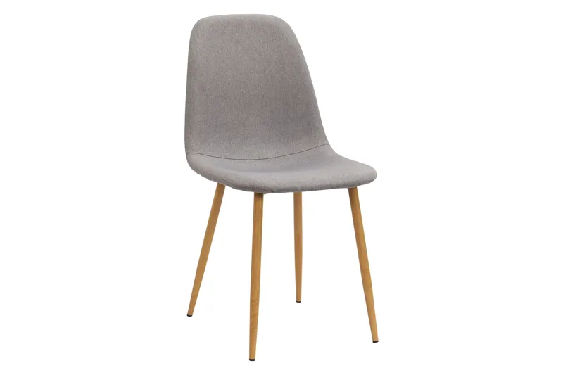 Richeto spisebord 210 cm eik + 6 stk. Nibe stol grå med eikeben - Natur/grå - Møbler - Bord - Spisegruppe