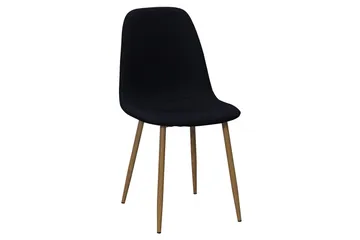 Richeto spisebord 240 cm eik + 8 stk. Nibe stol svart med eikeben - Natur/svart - Møbler - Bord - Spisegruppe