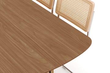 Richeto Spisebord 240 cm med 6 stk Build Matstkolar - Naturlig finish - Møbler - Bord - Spisegruppe