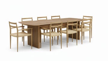 Richeto Spisebord 240 cm med 8 Jamna Armstoler - Brun - Møbler - Bord - Spisegruppe