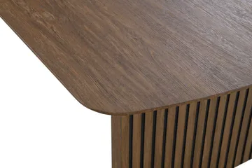 Richeto Spisebord Røkt Eik 210 cm - Brun / Ribbet - Møbler - Bord - Spisebord & kjøkkenbord